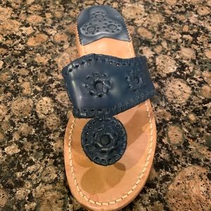 Navy blue Jack Rogers flat sandal size 5.